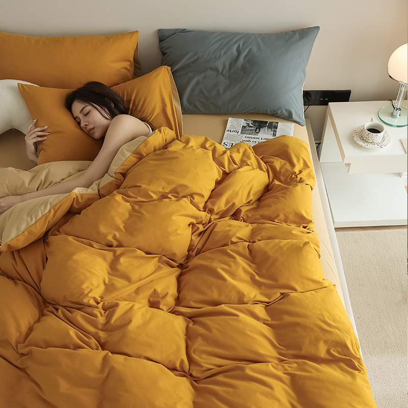 Cotton Fiber Anti-Static Skin-Friendly Bedspread and Ultra-Soft Breathable Grounding Bed Sheet Set