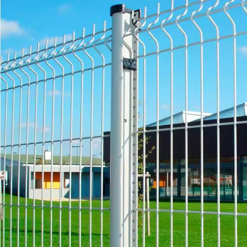 Yard Link 3D Curved Fence PVC Coated Iron Wire Fence Steel Panel Forti V Fold Welded Wire Mesh Panel