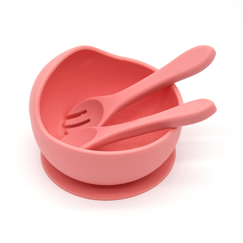 Suction Plate Baby Feeding Bowl Set Base Silicone Baby Bowl for Toddlers