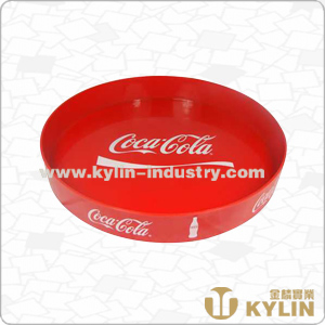 Chinese High Quality Durable Plastic Round Serving Tray with Anti-Slip Finishing