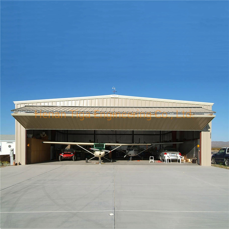 Customized Design Light Steel Structure Hangar Prefabricated Aeroplane Shed