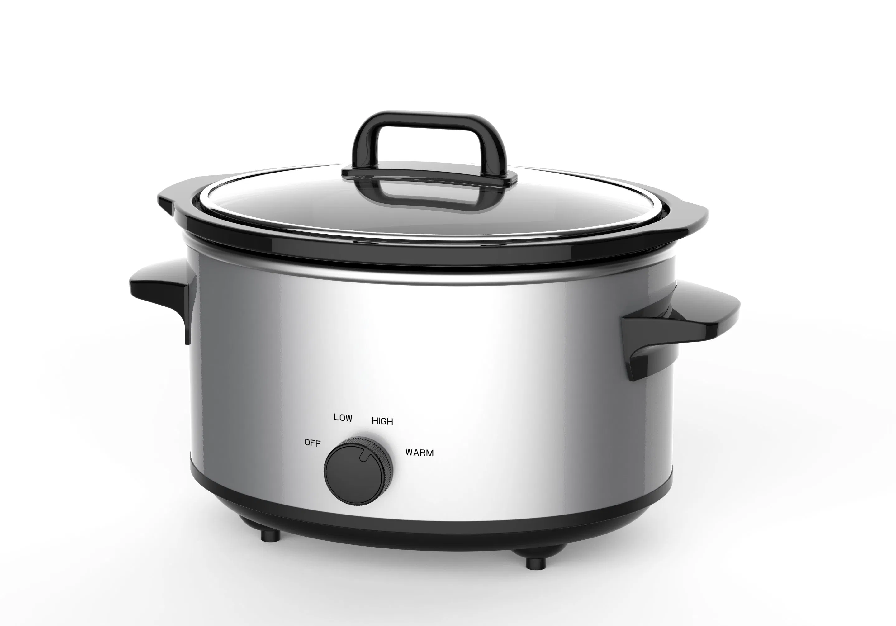 4.5qt Oval Slow Cooker-Crafted with Premium Materials for Durable and Reliable Cooking