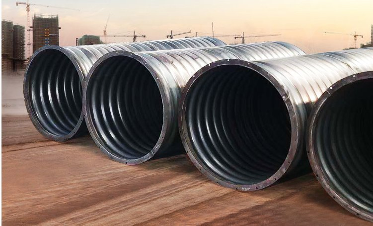 Large Diameter Bridge Assembly Galvanized Metal Tunnel Steel Culvert for Drainage