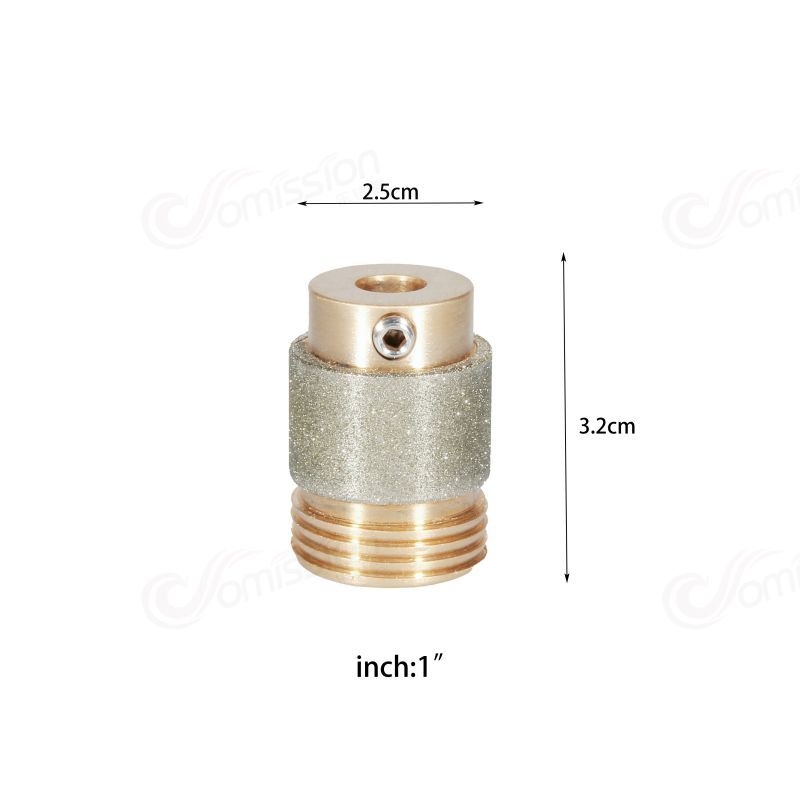 1inch Helix Diamonds Copper Grinding Bit Stained Ceramic Glass Abrasive Tool Mcbl1