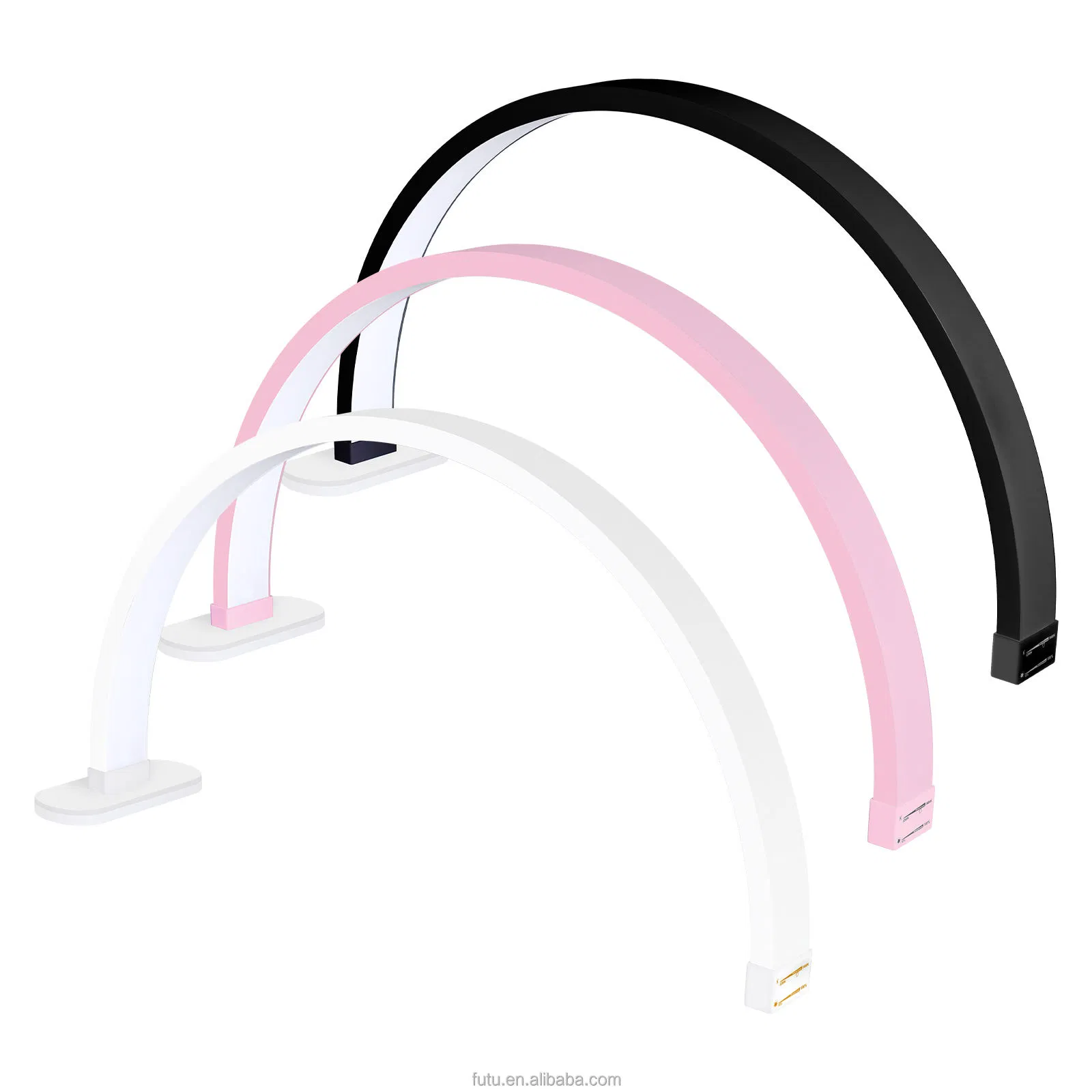 Professional Half Moon Desk Light UV Nail Lamp with Phone Holder for Nail Beauty Table