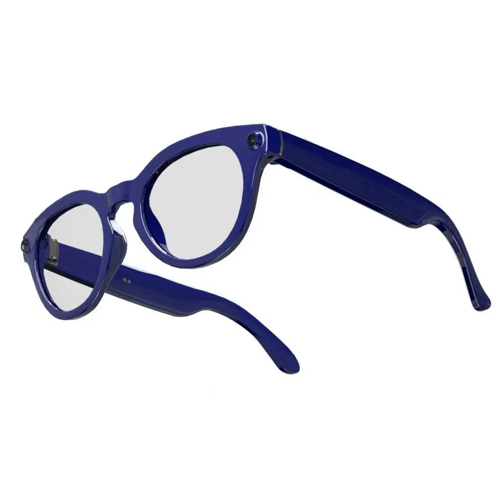 V03-T6 Pink Blue Frame and Lens Ai Smart Eyeglasses 8MP HD Camera Ai Coversation Video Recording