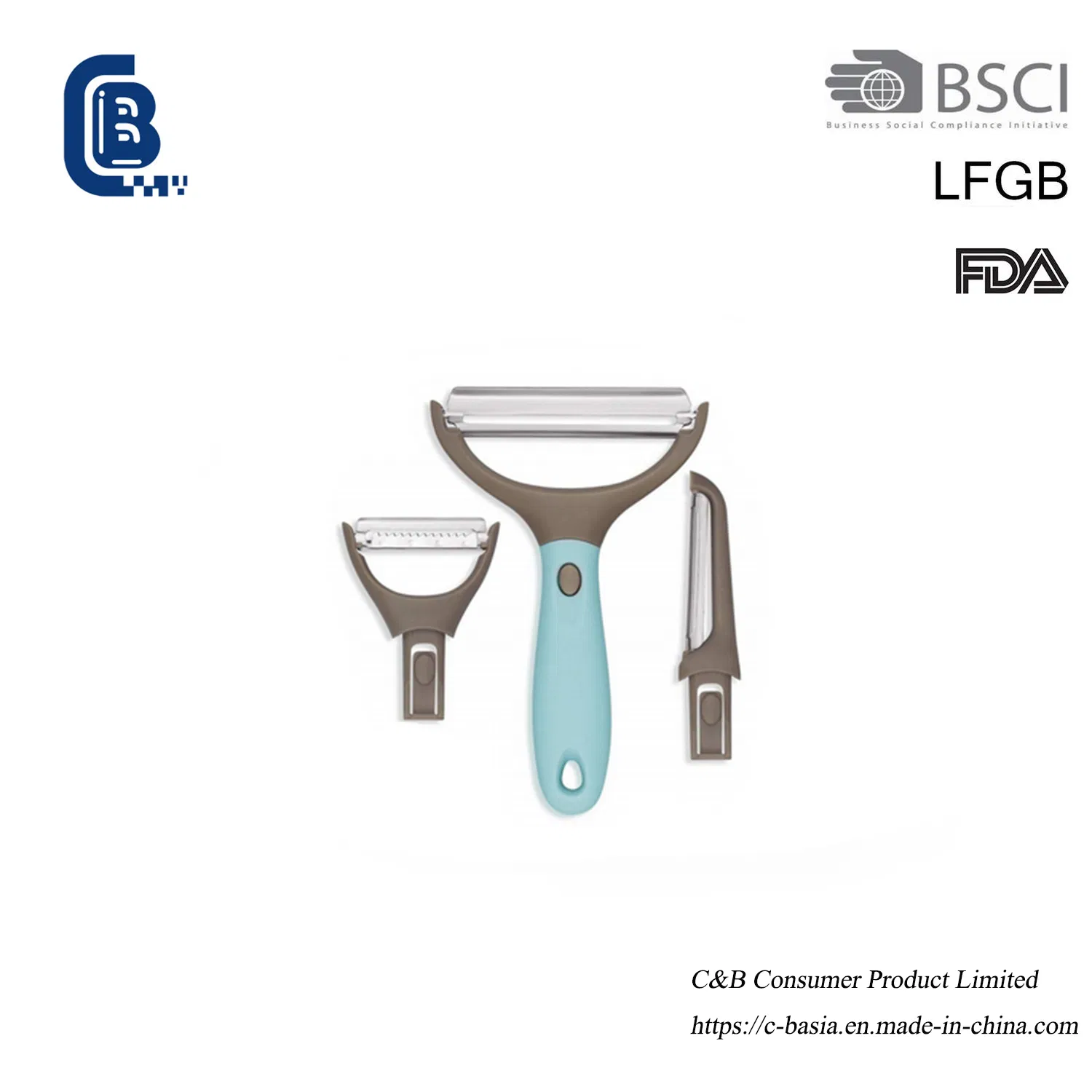 Household Multi-Functional Vegetable Fruit Carrot Potato Peeler Set of 3 Kitchen Gadgets-Utensils