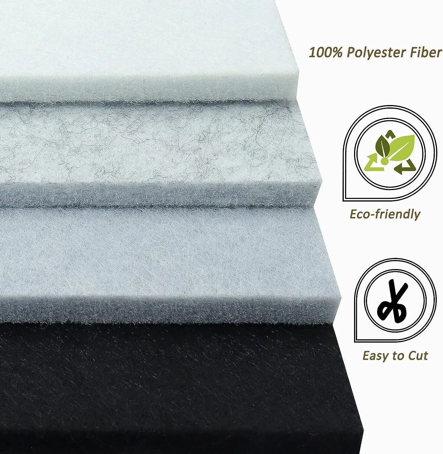 Sound Isolation Design Square Self Adhesive Polyester Fiber Felt Acoustic Panel for Home Studio Wall Ceiling Door