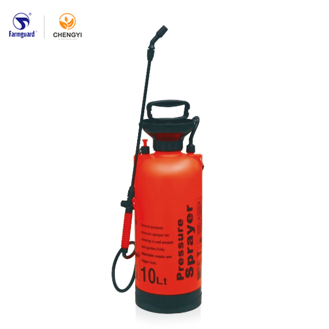 10L Adjustable Plastic Nozzle Knapsack Manual Pressure Garden Sprayer