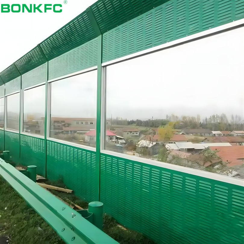 Used for Commercial Street Clear Sound Proof Fence Panels Shopping Mall Acrylic Acoustic Noise Barriers