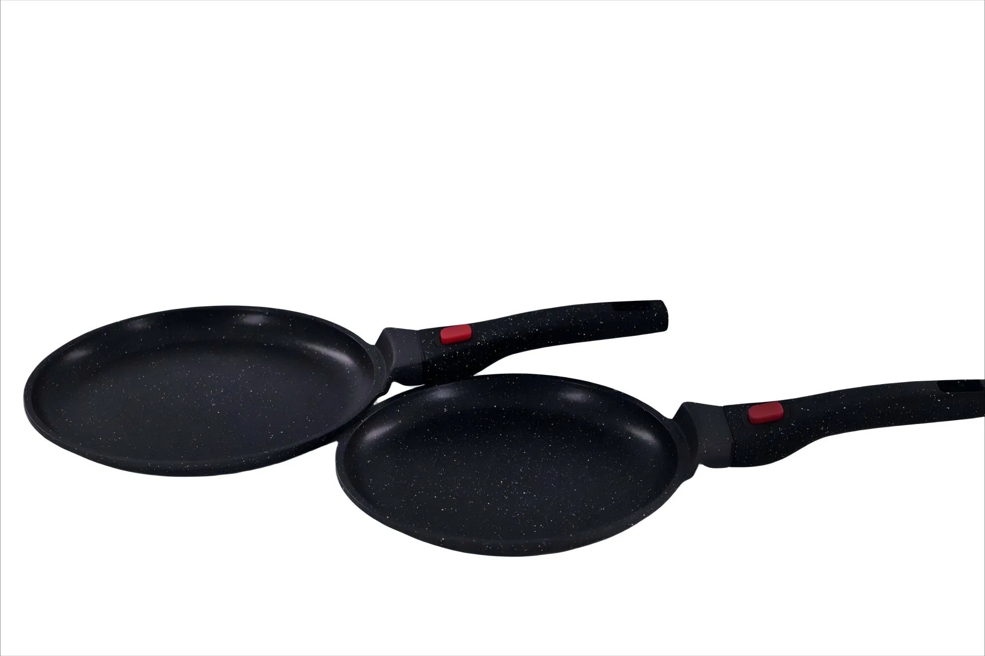 OEM Non-Stick Aluminum Pizza Pan & Frying Pan with Detachable Handle
