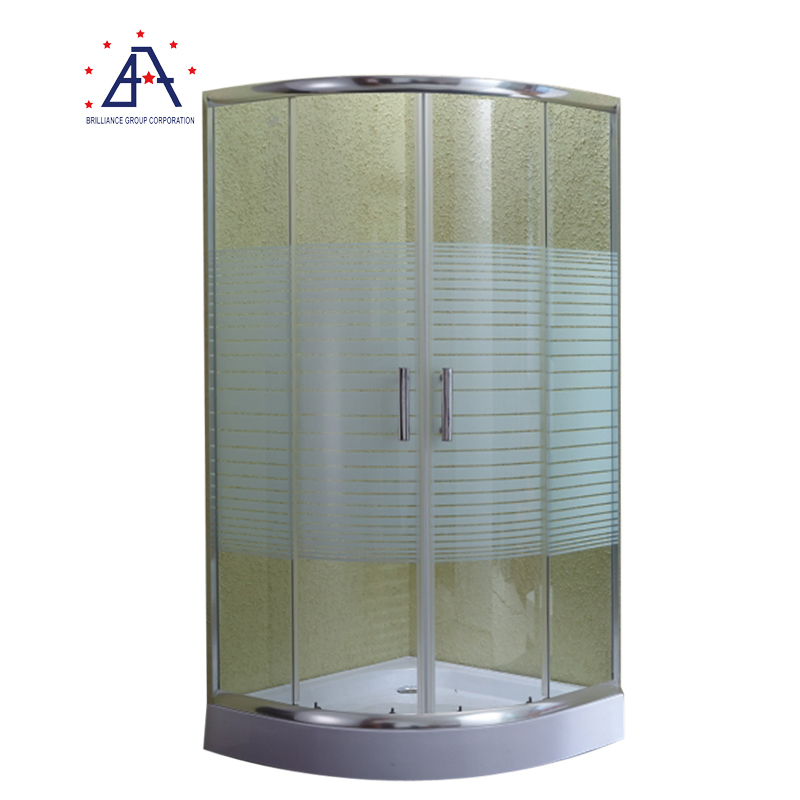 Cost Effective Solution Moderate Price Aluminum Sliding Tempered Glass Shower Room