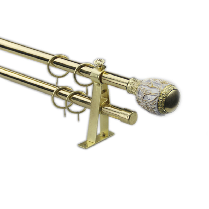 Window Accessories 16-19mm Telescopic Iron Decorative Head Curtain Roman Rod