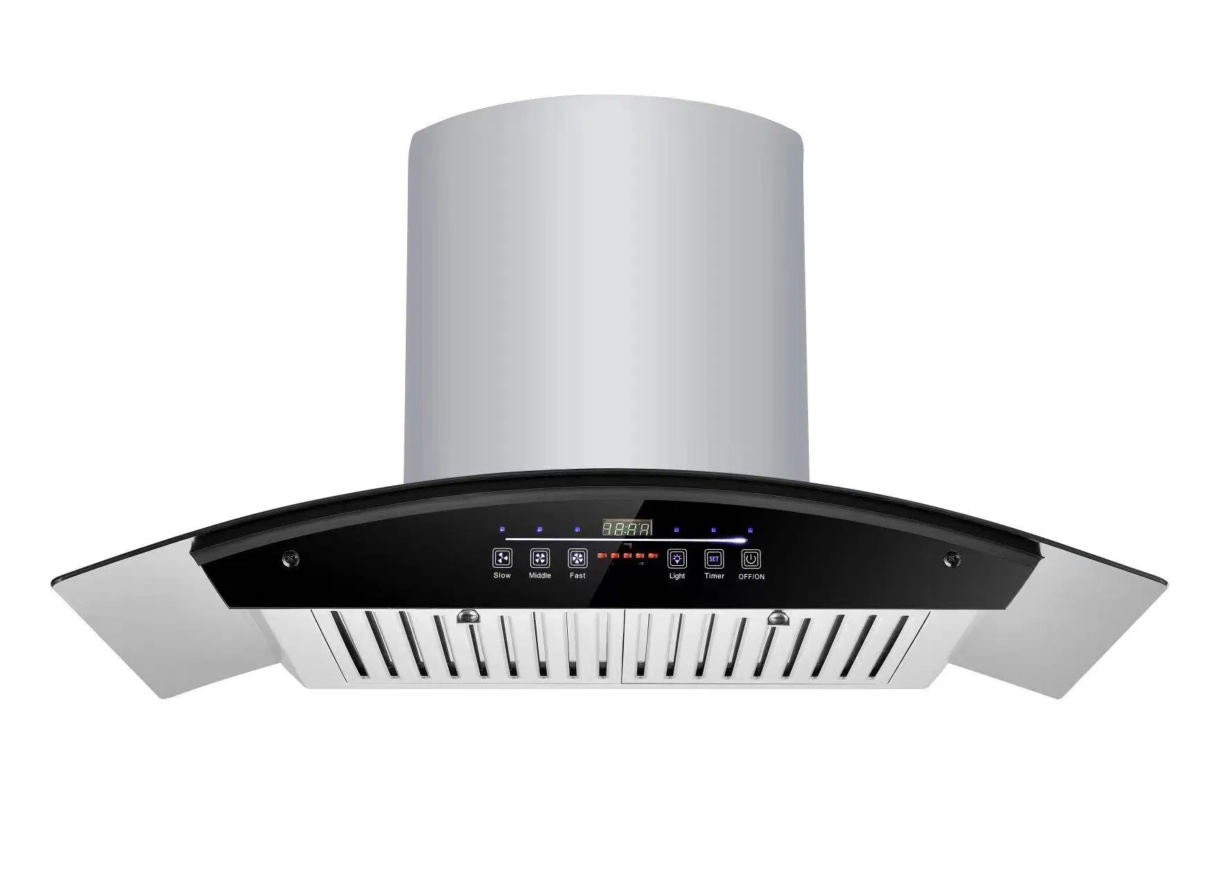 Premium 600mm Curved Glass Kitchen Range Hood with High Suction