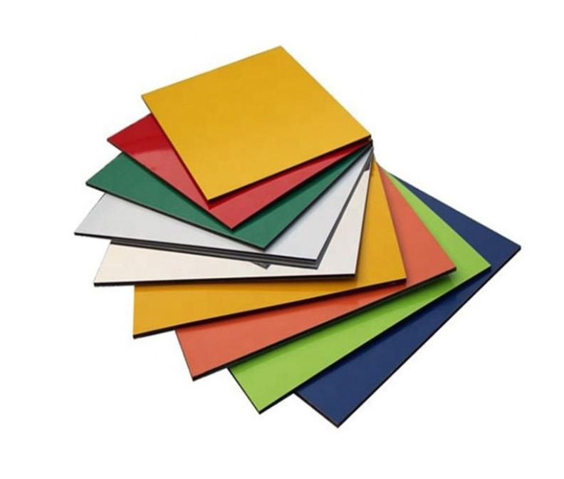 Whoesale Glossy Blue/White Aluminum Composite Panel Modern Facade ACP