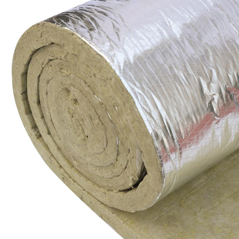 Waterproof Insulation Aluminum Foil-Laminated Rock Wool Blanket for Underground Parking Ceilings