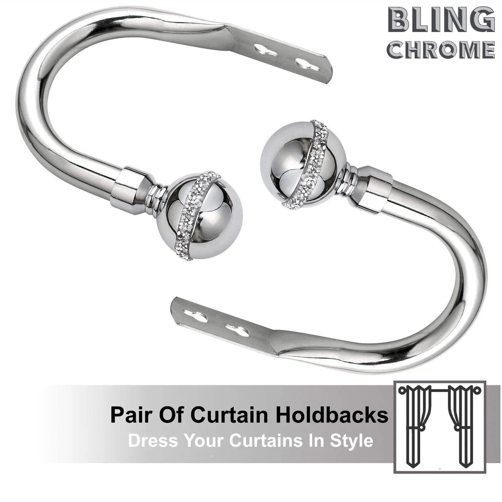 Factory Direct Curtain Wall Hooks Tiebacks Curtain Accessories Hanger Hook for Decoration