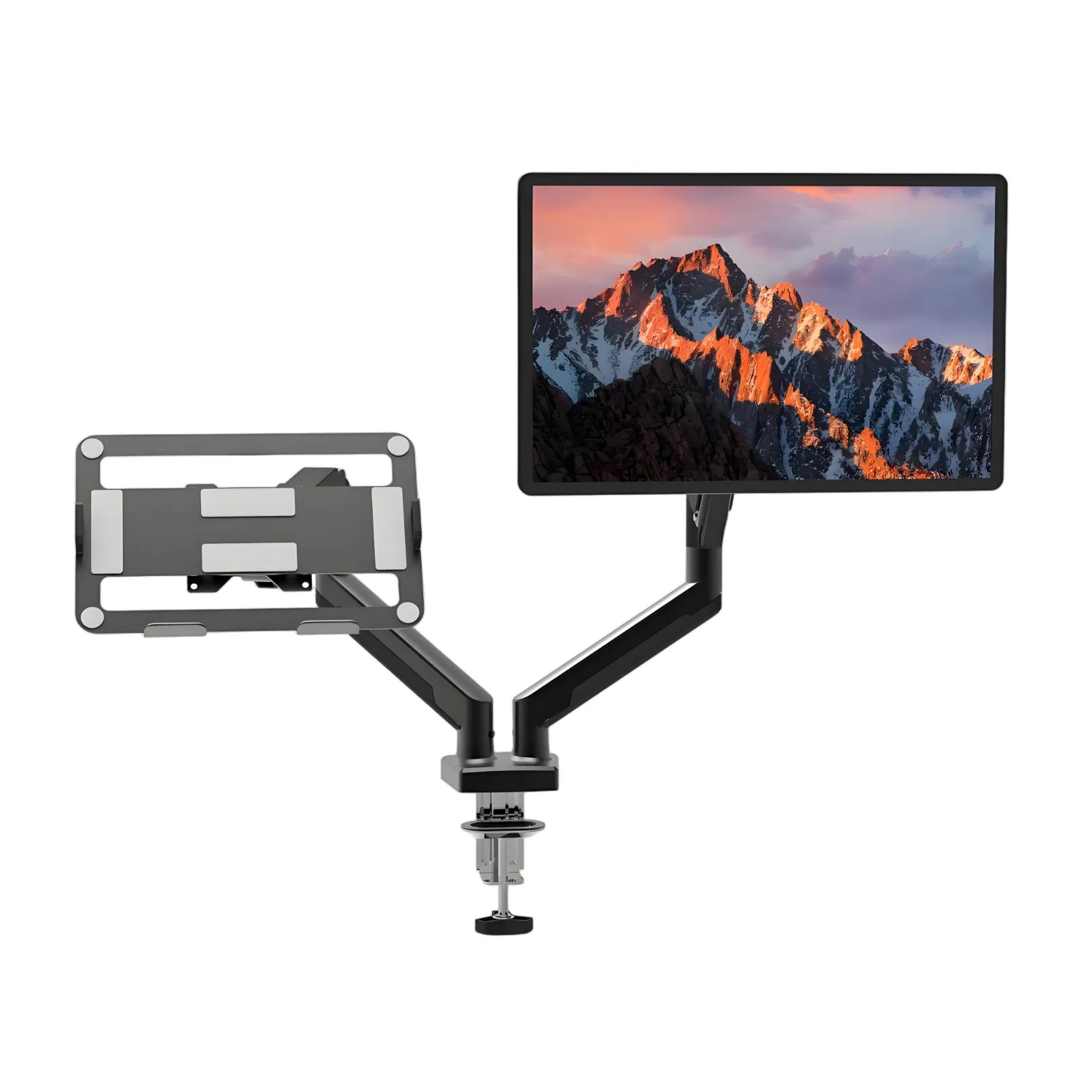 Dual Screen Gas Spring Computer Monitor Desktop Stand Arm Mount for 15-32 Inch Computer and Laptop Screens Support