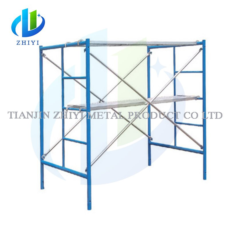 Japanese Korean Quality Ladder Plattac Staircase Mason Scaffolding Frame Guardrail Speed Snap on Lock Steel Red Door Construc