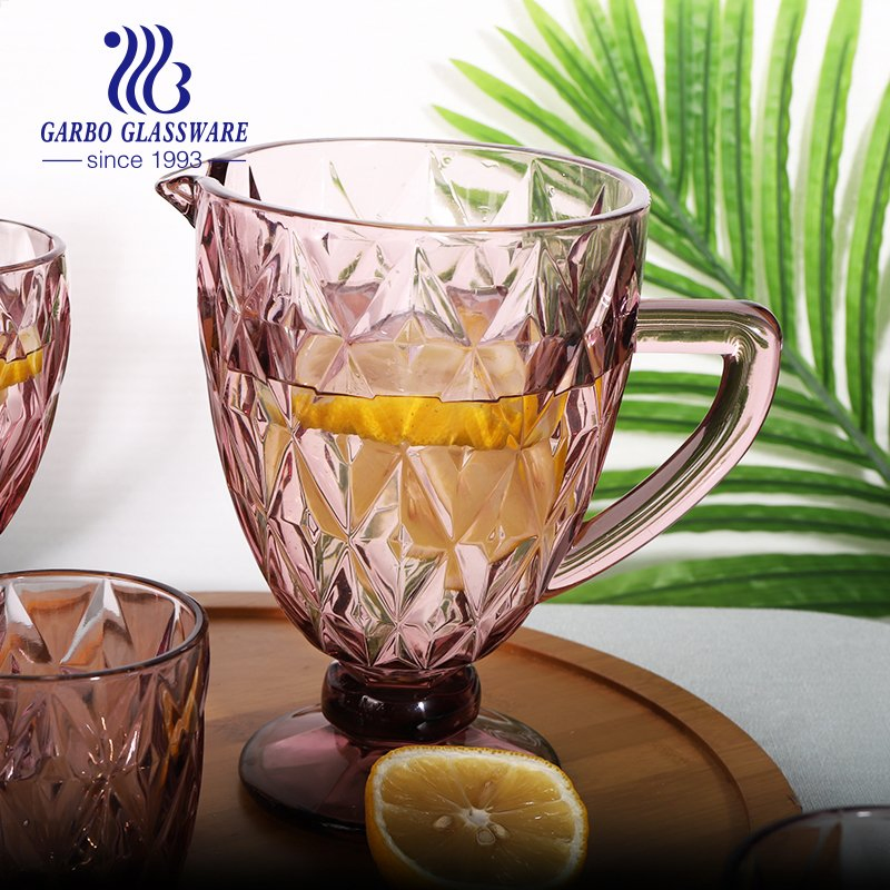 Free Sample Wholesale Home Decor 300ml Grey Color Footed Glass Ice Cream Bowl