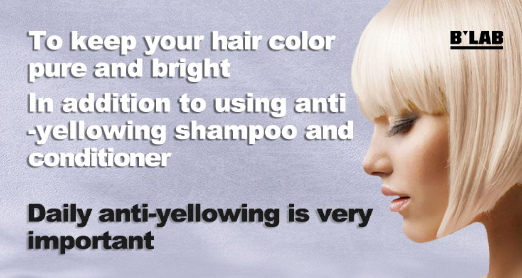 Customize Private Label Anti-Yellowing and Brighten Leave-in Hair Conditioner