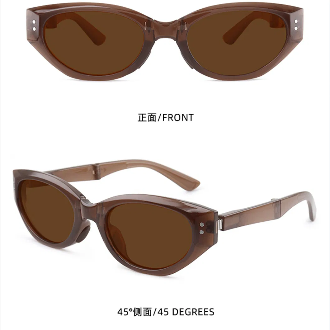 Retro Oval Shade Sunglasses Trend Small Frame Women Square Sunglasses Vintage Olive Green Multi Colors Sun Glasses