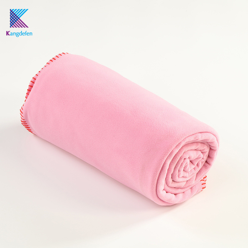 Breathable Home Textile Polyester RPET Recyclable Fleece Blanket for Airplane with Grs Certificate