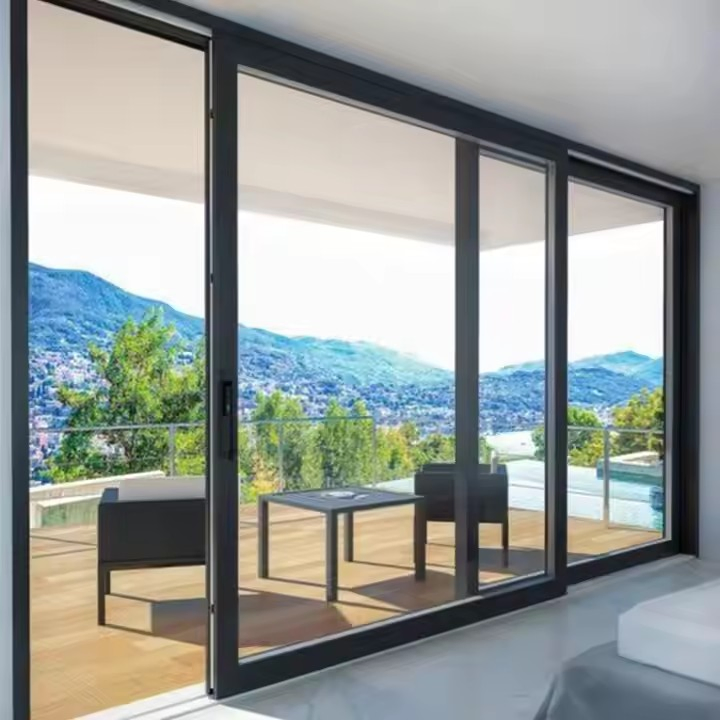 Double Glass Exterior Modern Doors Modern Design Aluminium Sliding Doors