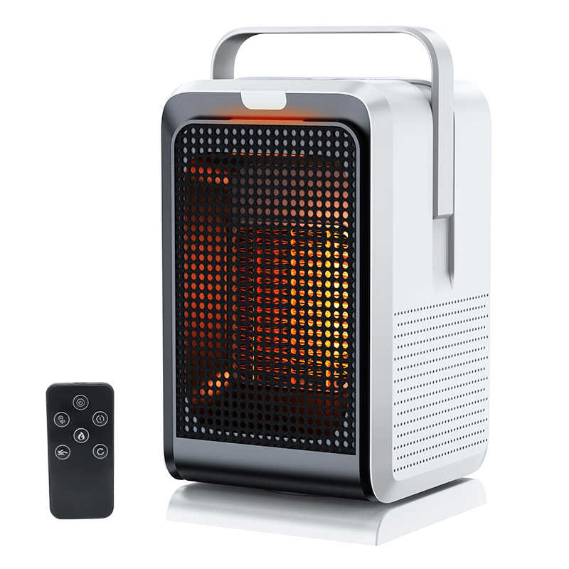 Remote Control Portable Desktop Electric Heating Fan Heater Air Warmer Cooler