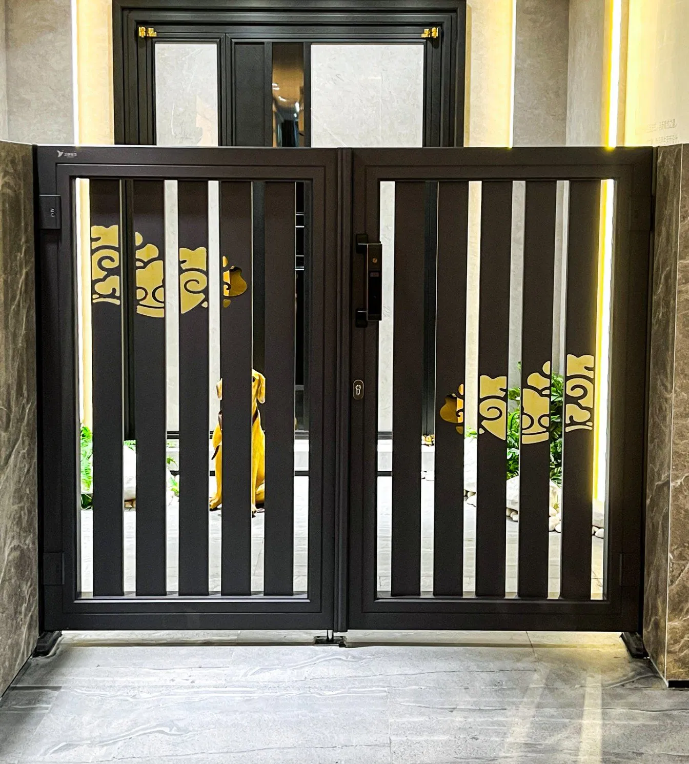 Раздвижная садовая дверь из алюминия в восточном стиле