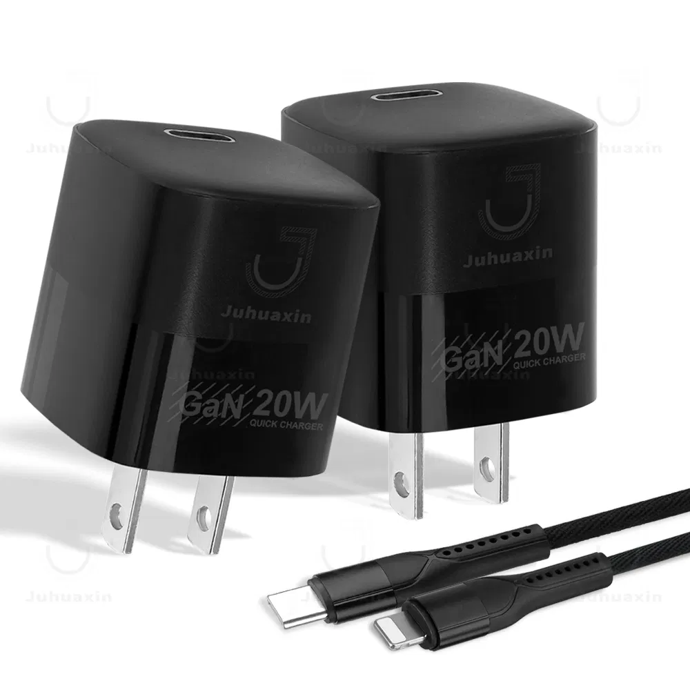 Original Design Ju-Pr05 Pd 20W QC3.0 Cellphone Accessories OEM 20W Us Plug Fast Charger Wall Charger for iPhone 16 Fast Charging Charger Cable Cell Phone AC