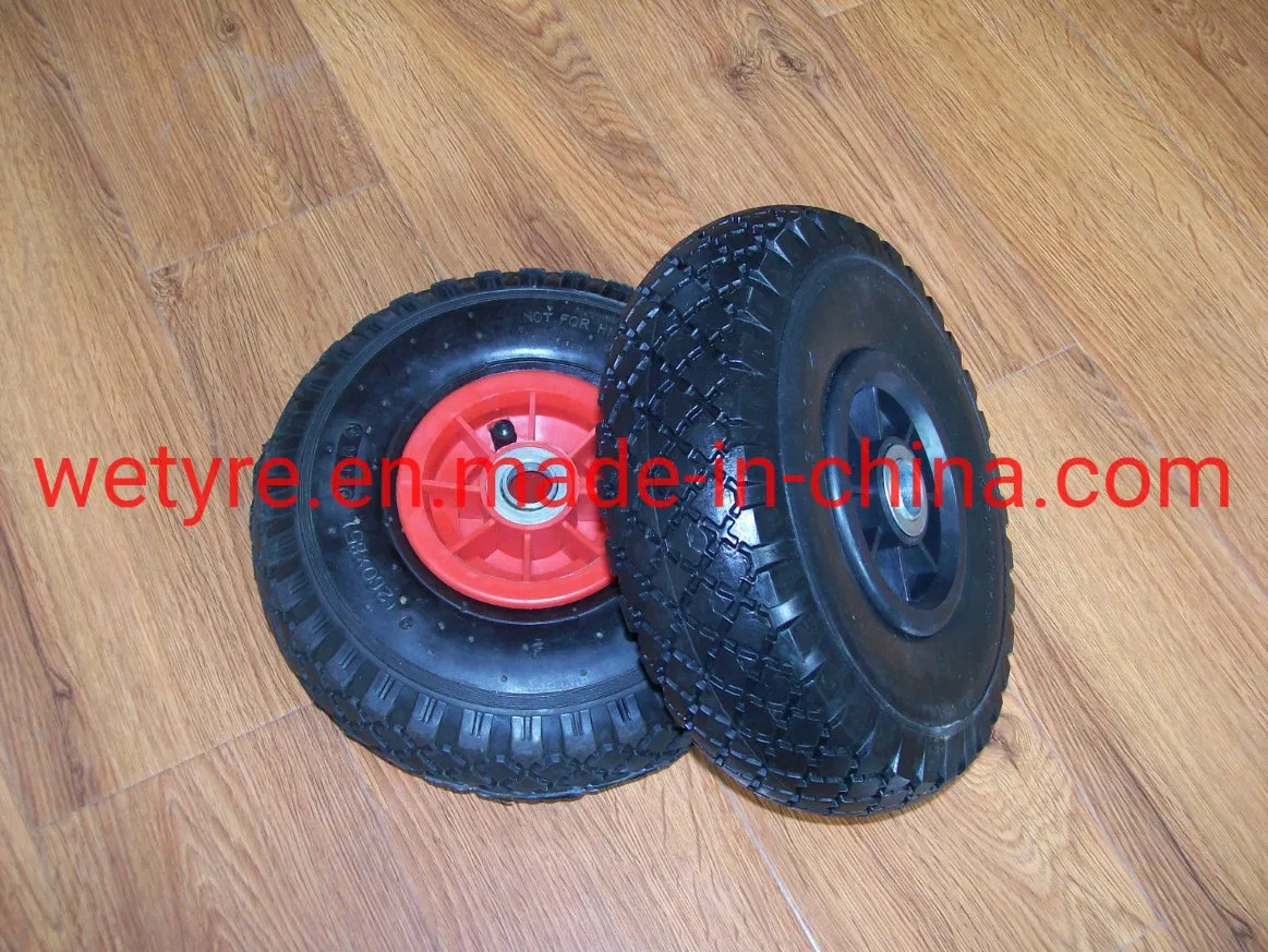 High Quality Plastic Rim Puncture Proof PU Foam Rubber Wheel (3.00-4)