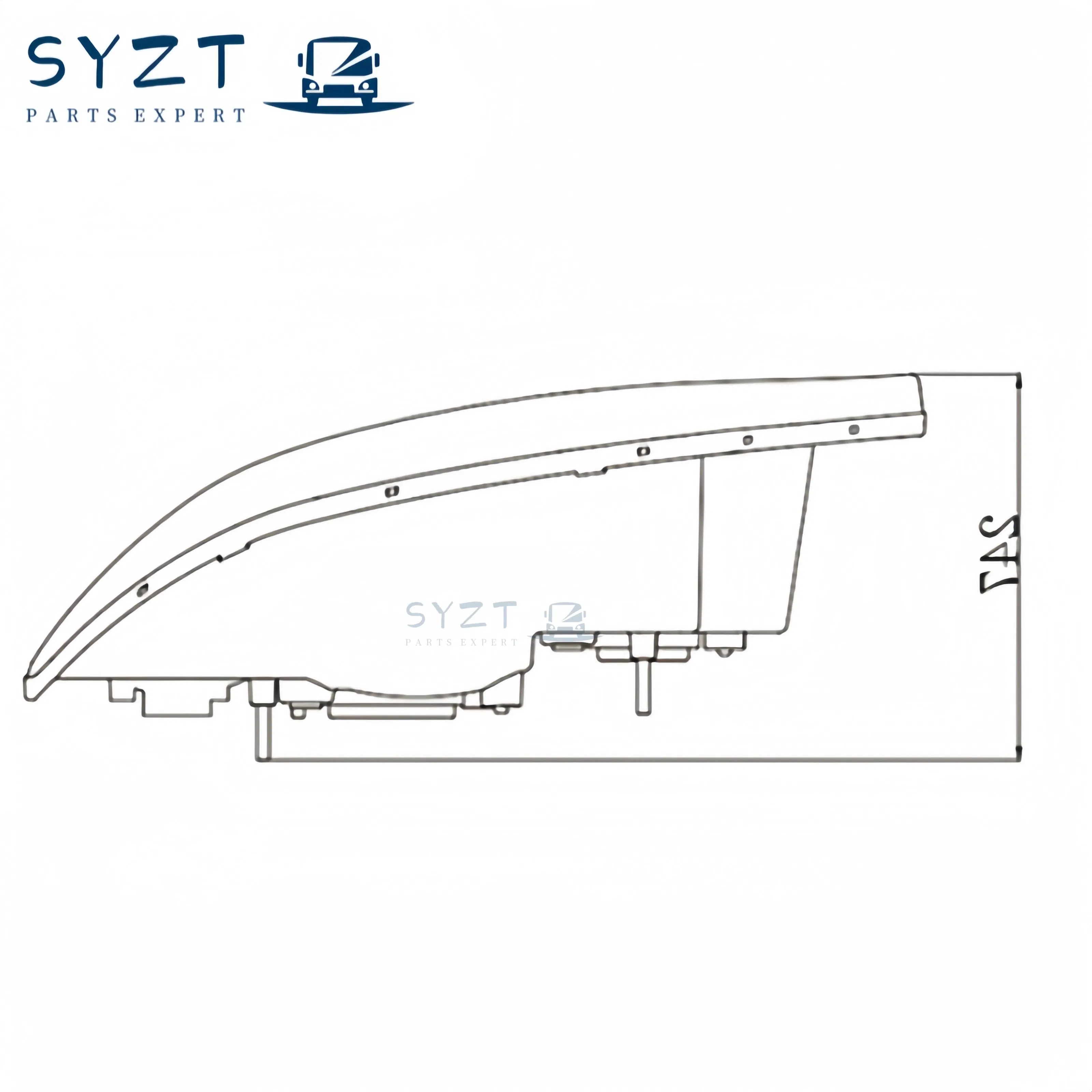 Сборочные комплекты передних фар автобуса Zhongtong OEM для моделей с левым рулем