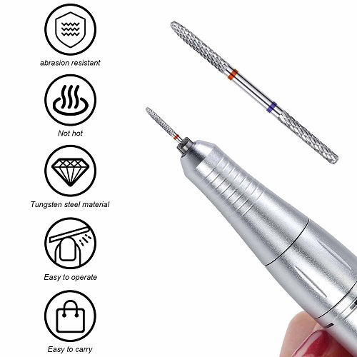 Double-Head Alloy Peeling Pretreatment Nail Tool Drill Nail Polishing Head