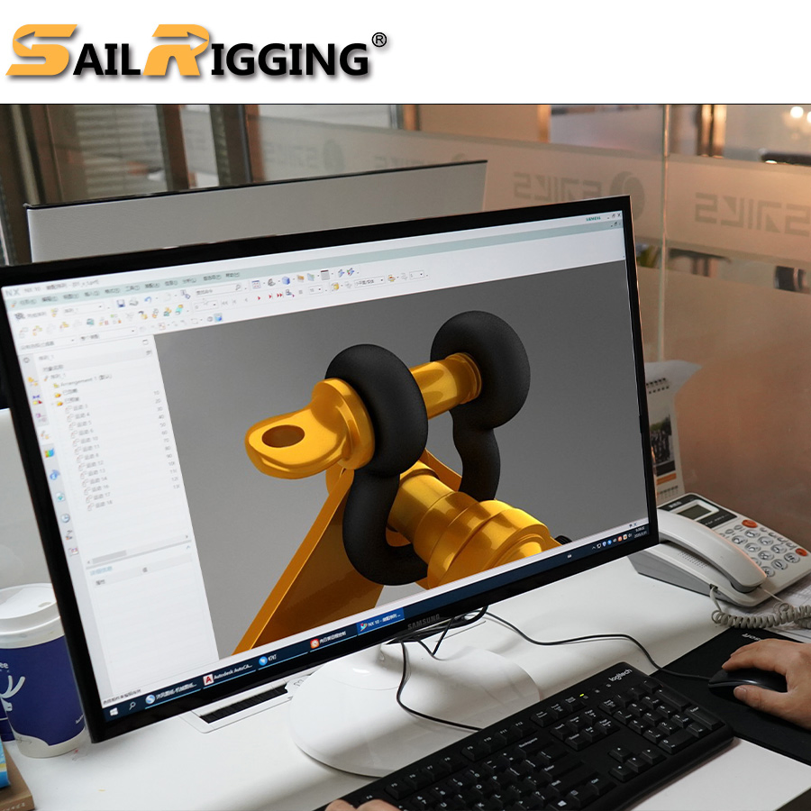 Us Type Drop Forged Galvanized Screw Pin G209 Anchor Shackle 5t Bow Steel Rigging Shackle Grilletes De Acero