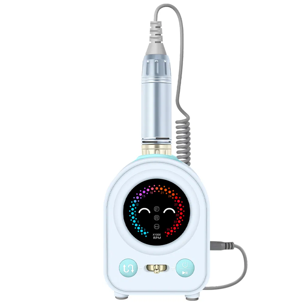 Low Noise Portable Efile Nail Drill 35000rpm Nail Polisher for Nail Art Acrylic Gel with Bits
