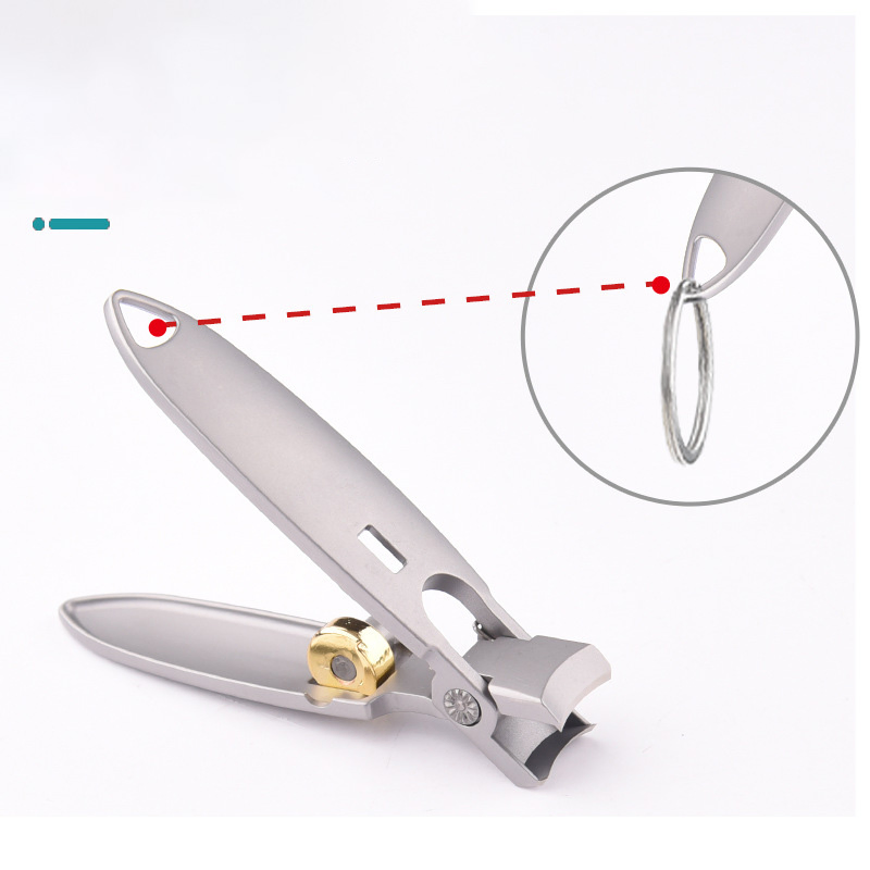 Professional Large Heavy Duty Nail Nipper Stainless Steel Anti-Splash Toe Finger Nail Kit with Storage Catcher