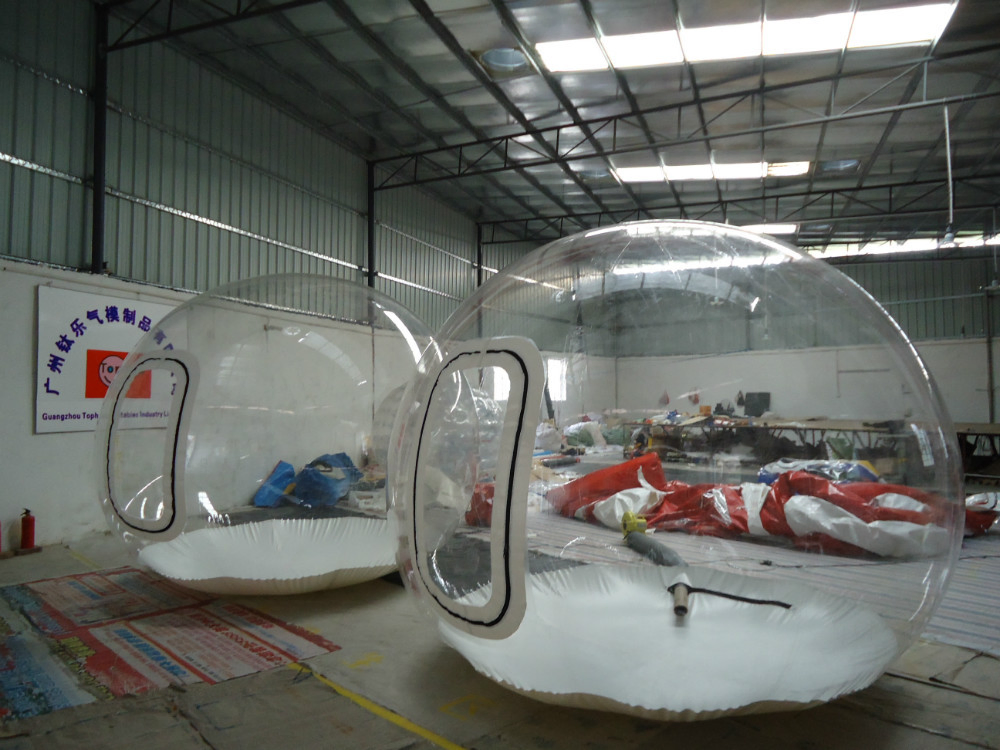 2023 New Camping Clear Transparent Inflatable Bubble Tent with Tunnel for Sale