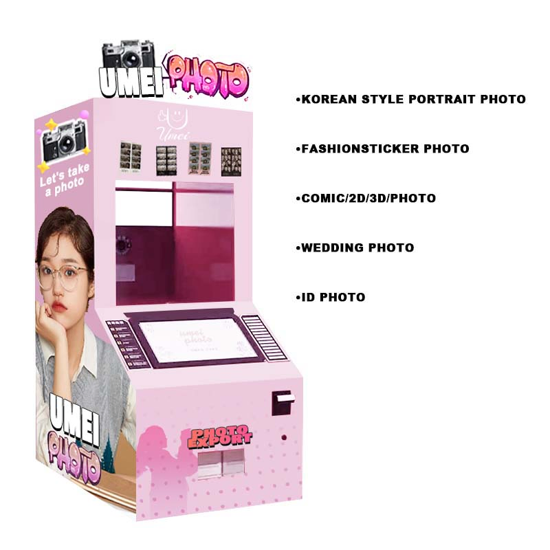 Custom Shell Touch Screen Vending Machine Selfie Camera Photo Booth