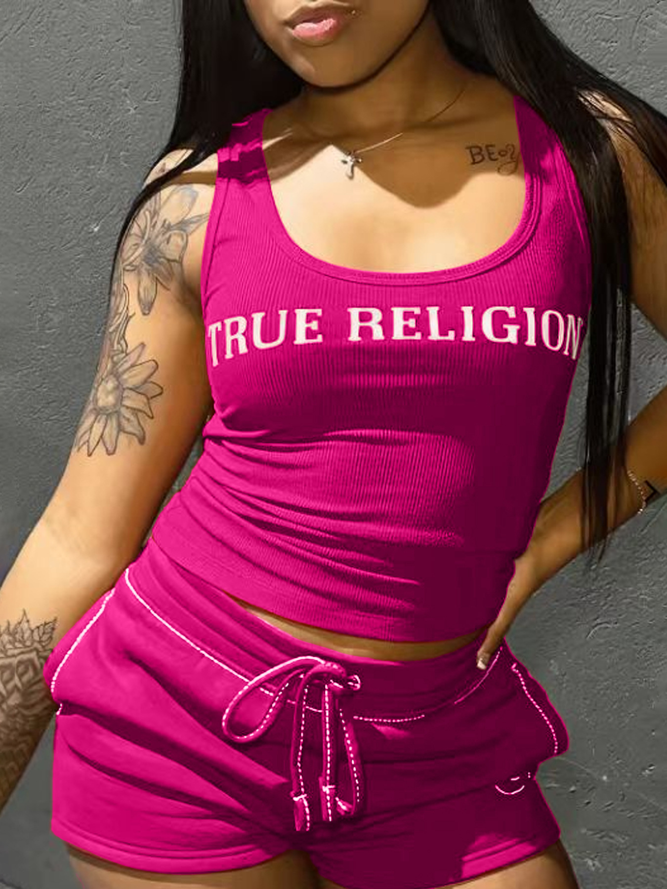 Комплект женский летний майка и шорты