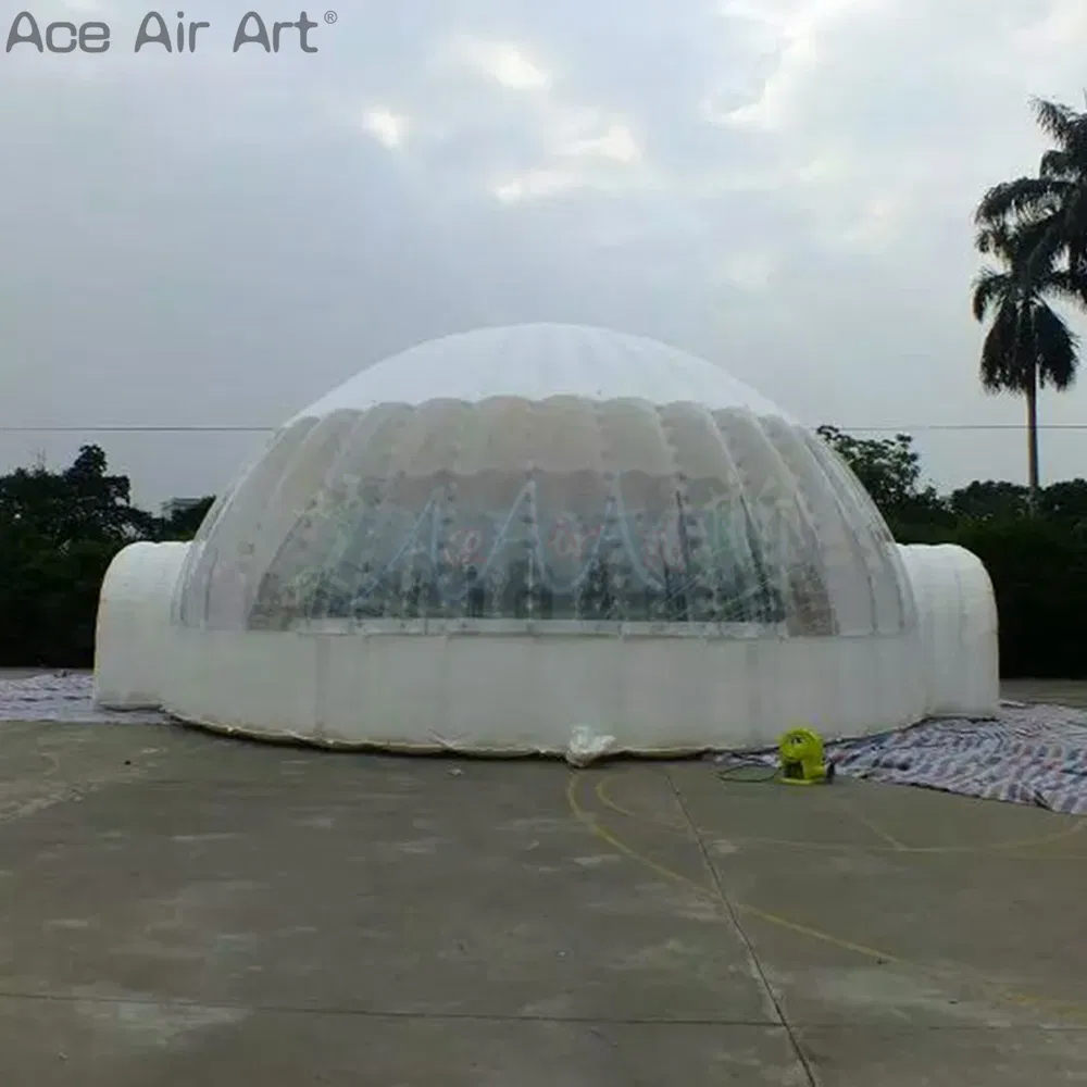 Outdoor Use Inflatable Clear Dome Tent PVC Transparent Tent Inflatable Event Tent for Trade Show or Party