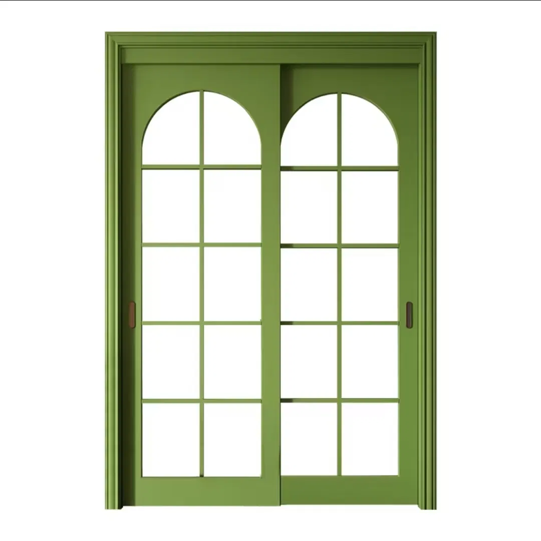 Garden Vealla Customized Security Guard Sliding Metal Wooden Glass Door