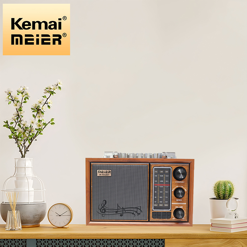 Vintage FM Am Sw Radio Wooden Portable Large Outdoor Radio Vintage Full Band Radio for Parties