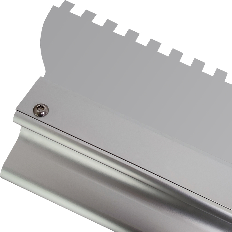 Construction Leveling Stainless Steel 301 Square Teeth Notched Trowel with Aluminum Handle