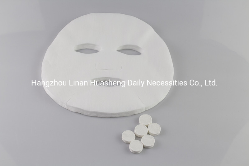 Non Woven 100%Cotton Fabric Magic Compressed Face Mask Sheet