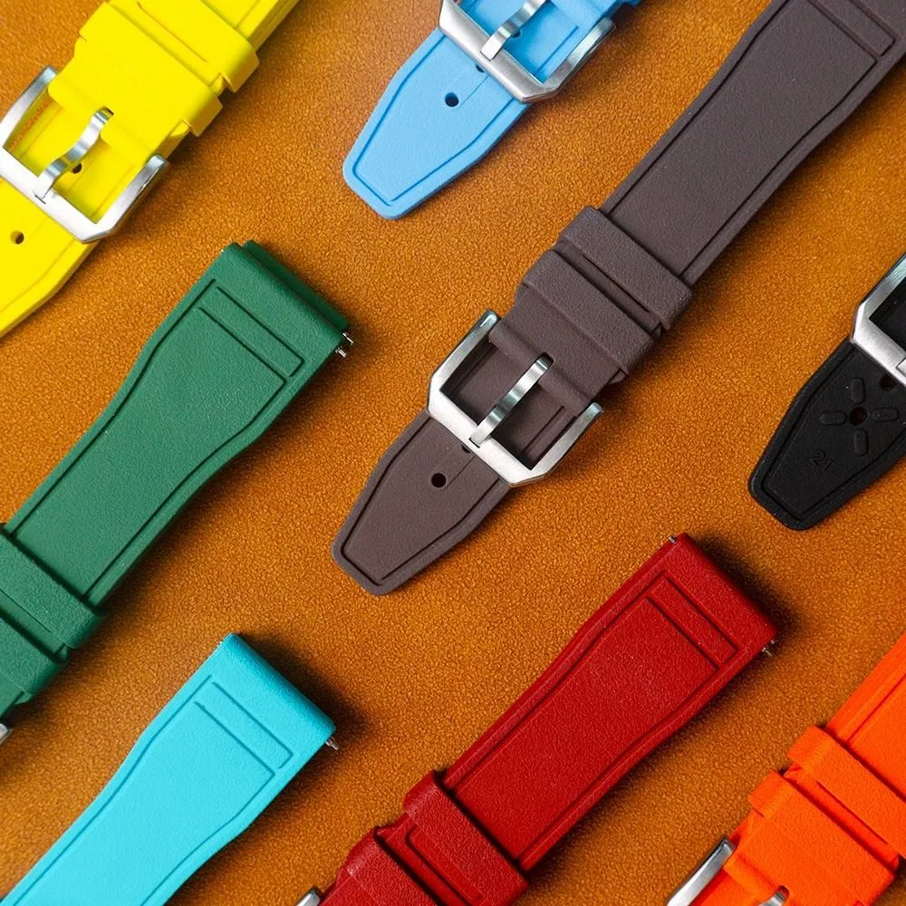 Iw-C Pilot Quick Release FKM Waterproof Silicone/Rubber Watch Strap/Band
