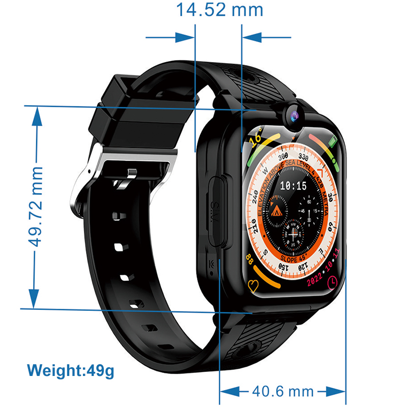 Детские умные часы GPS D36C с видеозвонками, 4G, IP67