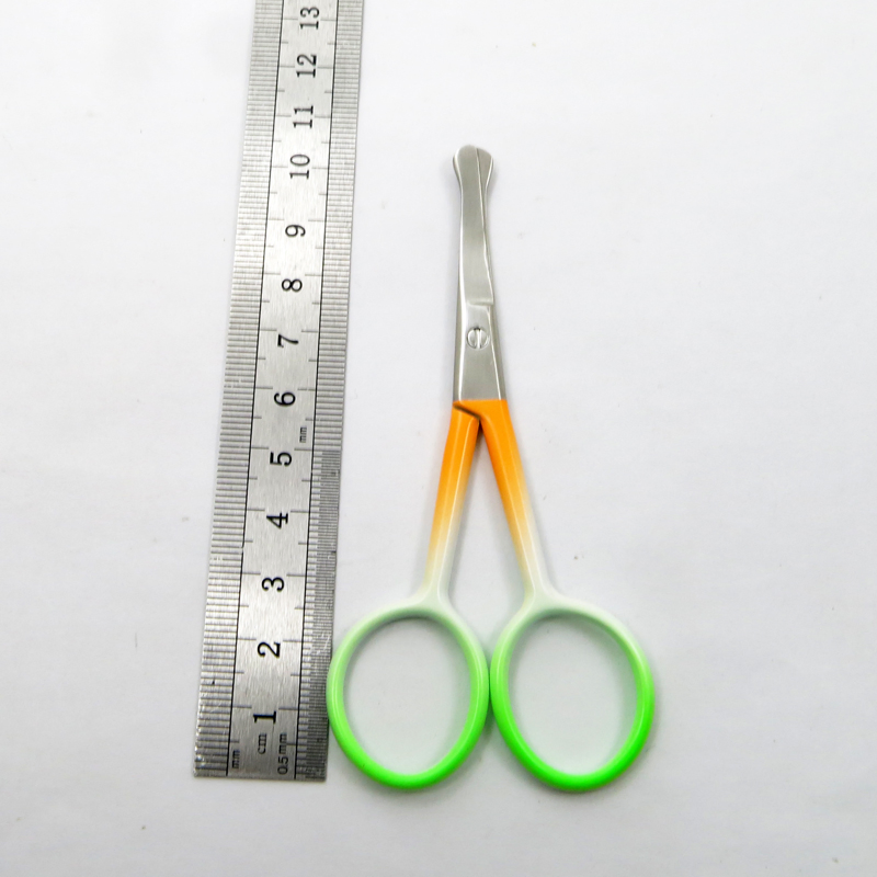 Stainless Steel Eyebrow Hair Trimming Colorful Beauty Makeup Nail Scissors Facial Trimming Tweezer Makeup Scissors Tool
