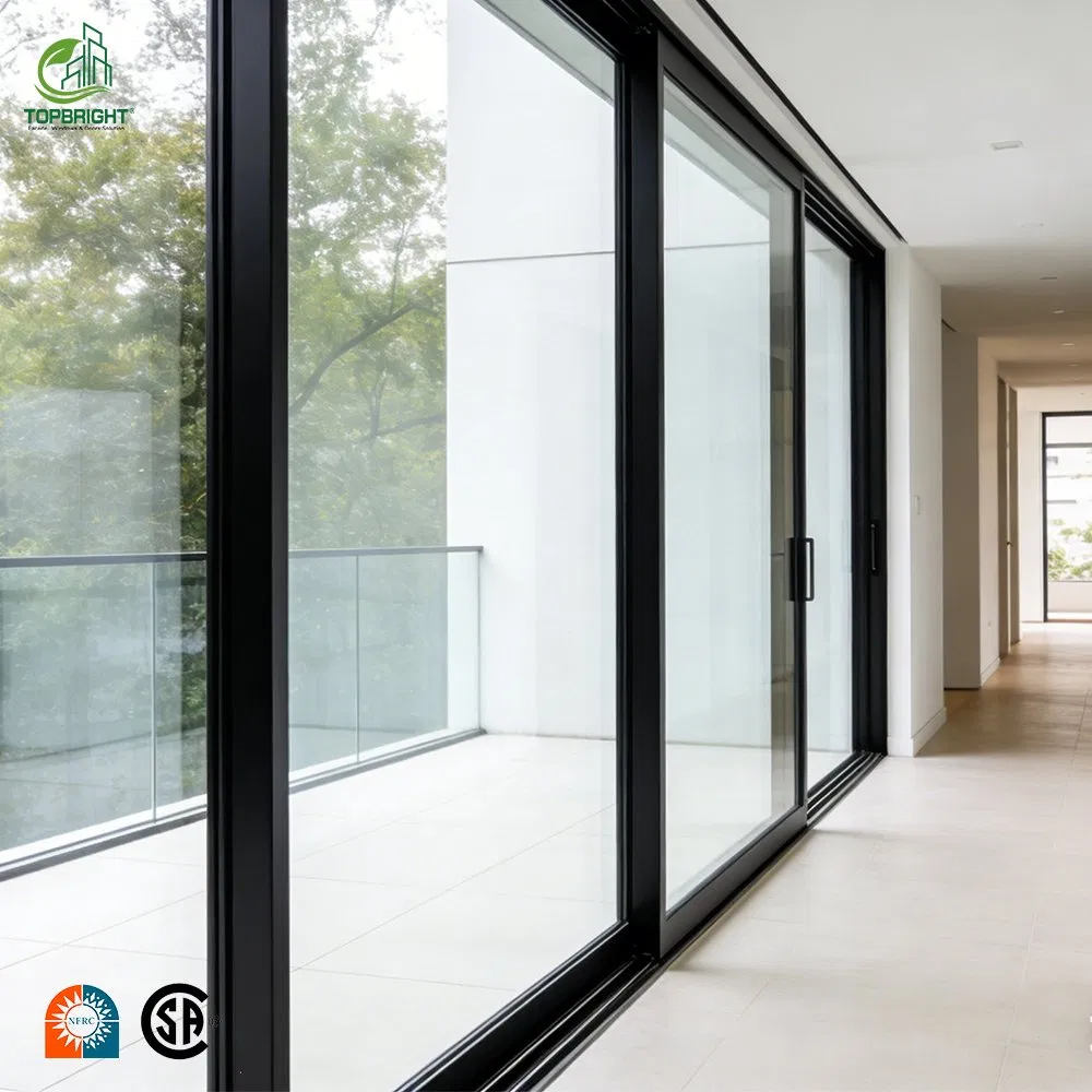 Slat Sliding Door, Sliding Glass Door with Decorative Grills