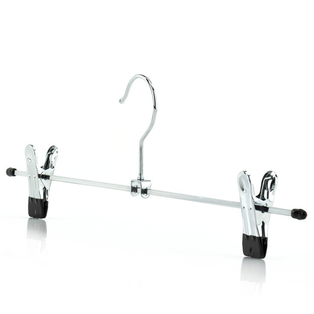 Multi-Functional Economic Metal Hanger with Clips for Pants Skirt and Trousers